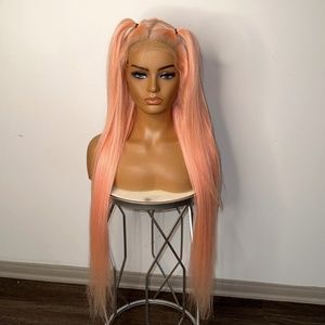 Pastel Pink Lace Frontal Wig